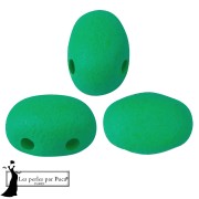 Opaque White - Perles en verre Samos® par Puca® 5x7 mm - Neon Dark Green x10g Perles en verre Samos® par Puca® 5x7 mm - Neon Dark Green x10g