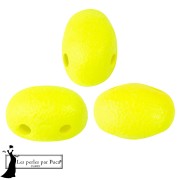 Opaque White - Perles en verre Samos® par Puca® 5x7 mm - Neon Yellow x10g Perles en verre Samos® par Puca® 5x7 mm - Neon Yellow x10g