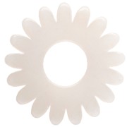 Pendentif fleur marguerite 20 mm acétate - Marbré Ivoire x1|raw }}