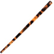 Pique à cheveux 170x9 mm avec trou - Ecaille de tortue - Marron - Noir x1