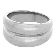 Bague large 11.5 mm - Taille 53 - Acier inoxydable 304 x1