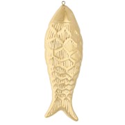 Grand pendentif poisson 77x26 mm - Acier inoxydable 304 Doré x1|raw }}