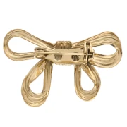 Broche noeud 24x35 mm - Acier inoxydable 304 Doré x1