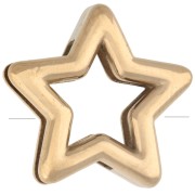 Poussoir slider étoile 14x15 mm pour lacet 10 mm - Acier inoxydable 304 Doré x1|raw }}