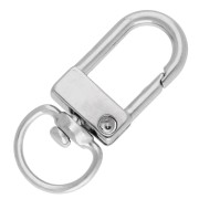 Fermoir mousqueton porte clés 31x13 mm - Acier inoxydable 304 x1|raw }}