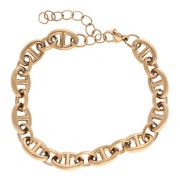Bracelet maille marine 8.2 mm - Acier inoxydable 304 Doré x17cm