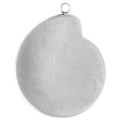 Pendentif coquillage escargot 24x19 mm - Acier inoxydable 304 x1