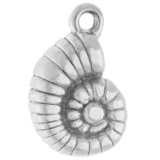 Breloque coquillage escargot 13.5x9 mm - Acier inoxydable 316 x1|raw }}