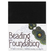 Coupons de feutrine pour broderie 11x14 mm - Noir x4