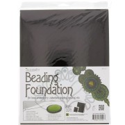 Coupons de feutrine pour broderie 27.5x21.5 mm - Noir x4