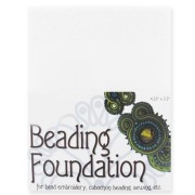 Coupons de feutrine pour broderie 11x14 mm - Blanc x4