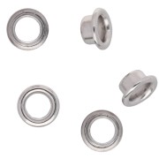 Embouts caps 8 mm pour perles en pâte polymère - Argenté x50|raw }}
