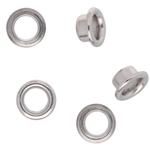 Embouts caps 8 mm pour perles en pâte polymère - Argenté x50