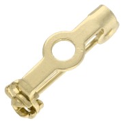 Support de broche 14 mm - Doré x1