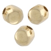 Perles rondes 4 faces 3 mm - Doré x50|raw }}