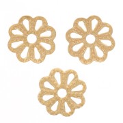 Coupelles filigranées 6 mm - Doré x20