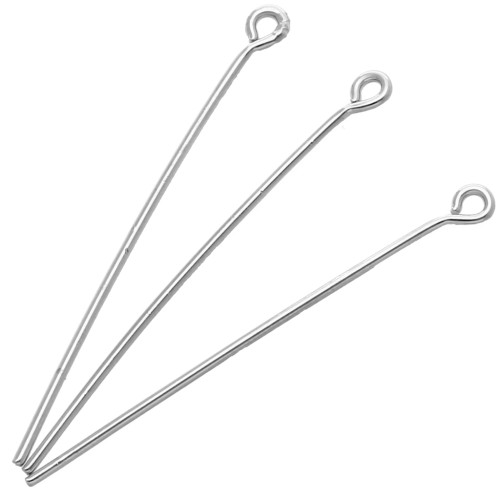 Clous tête ronde 38x0.80 mm - Argenté x25