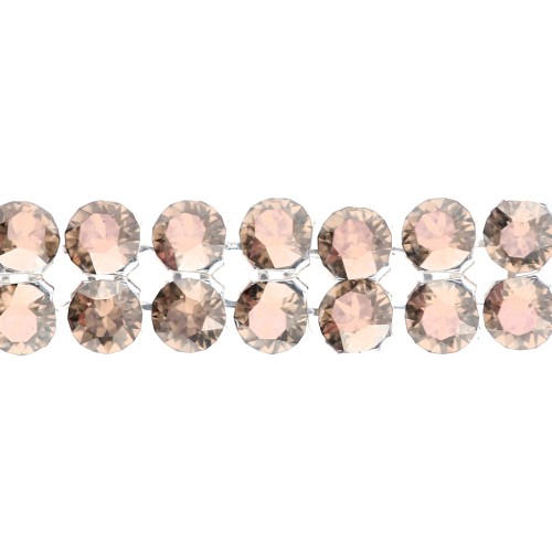 Swarovski Crystal Mesh 40001 2 rangs 5.3 mm - Crystal Bronze x5cm