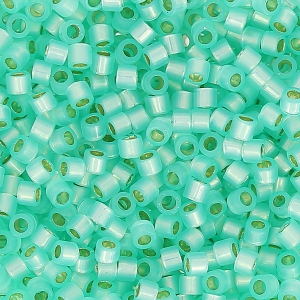 Miyuki Delica 11/0 DB0626 - Dyed Lt Aqua Green Silver Lined Alabaster x8g