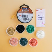 Mes bijoux DIY - Kit broche oiseau en brick Stitch avec perles Miyuki