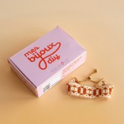 Mes bijoux DIY - Kit bracelet Miyuki au metier à tisser avec perles bugles Blanc