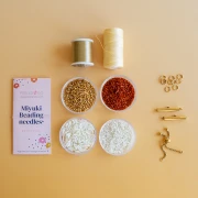 Mes bijoux DIY - Kit bracelet Miyuki au metier à tisser avec perles bugles Blanc