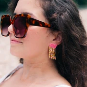 Mes bijoux DIY - Kit Boucles d'oreilles franges en tissage peyote pair