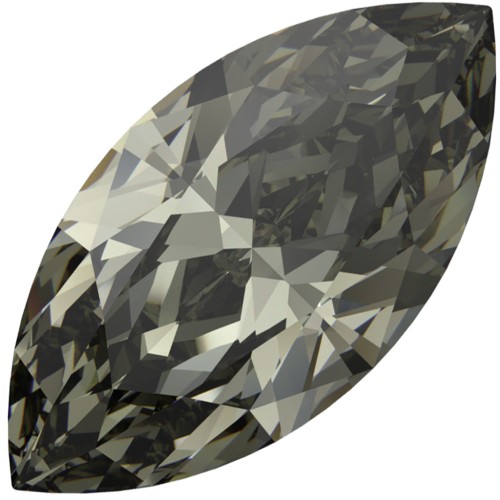 Navette Swarovski 4210 10x5 mm - Black Diamond x1