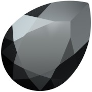 Jet - Cabochon Swarovski 4320 6x4 mm - Jet Hematite x1 Cabochon Swarovski 4320 6x4 mm - Jet Hematite x1