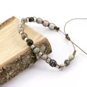 Rondelles striées en métal 5x3 mm Placage Argent fin vieilli x10