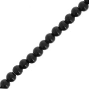 Perles en verre rondes 4.5 mm - Noir x38 cm|raw }}