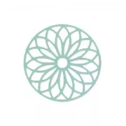 Intercalaire teinté laser cut rosace 24 mm Mint x1