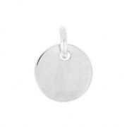 Breloque médaille 11 mm en Argent 925  x1