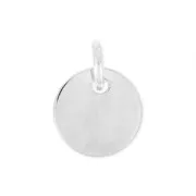 Breloque médaille 11 mm en Argent 925  x1