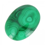 Cabochon ovale 30x22 mm en pierre gemme - Malachite x1|raw }}