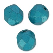 Facettes 6 mm Alabaster Pastel Emerald x25