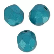 Facettes 6 mm Alabaster Pastel Emerald x25