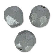 Facettes 6 mm Pastel Light Grey/Silver x25|raw }}