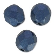 Facettes 6 mm Alabaster Pastel Montana Blue x25