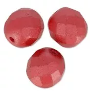 Facettes 8 mm Pastel Dark Coral x20
