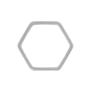 Intercalaire nid d'abeille 18.5 mm rhodié x4|raw }}