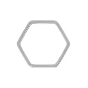 Intercalaire nid d'abeille 18.5 mm rhodié x4