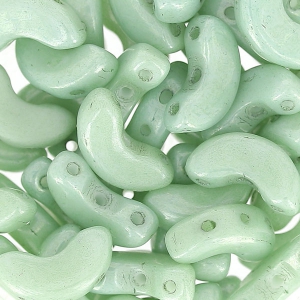 Arcos® par Puca® 5x10 mm Opaque Light Green Ceramic Look x10g