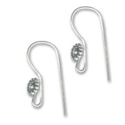Crochets d'oreilles 21 mm en Argent 925 x2