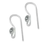 Crochets d'oreilles 21 mm en Argent 925 x2