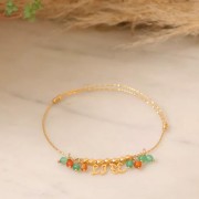 Cubes facettés 3 mm bronze x10