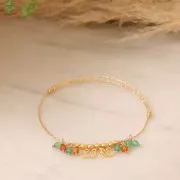 Cubes facettés 3 mm bronze x10