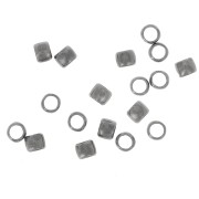 Perles à écraser 2 mm argenté vieilli  x200|raw }}