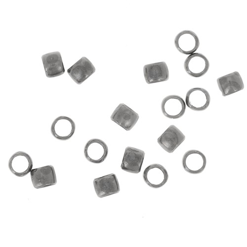 Perles à écraser 2 mm argenté vieilli  x200