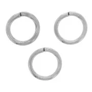 Anneaux ouverts  5x0.7 mm argenté x50